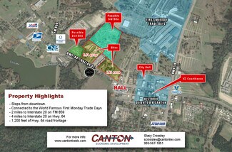 Plus de détails pour TBD Highway 64, Canton, TX - Terrain à vendre