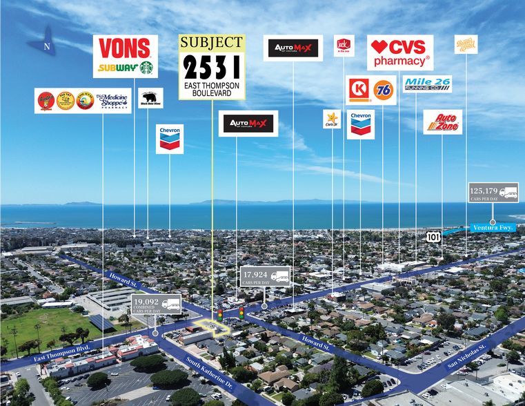 2531 E Thompson Blvd, Ventura, CA à vendre - Photo de l’immeuble – Image 2 sur 10