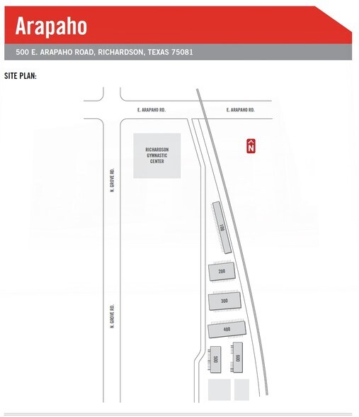 500 E Arapaho Rd, Richardson, TX à louer - Plan de site – Image 2 sur 5