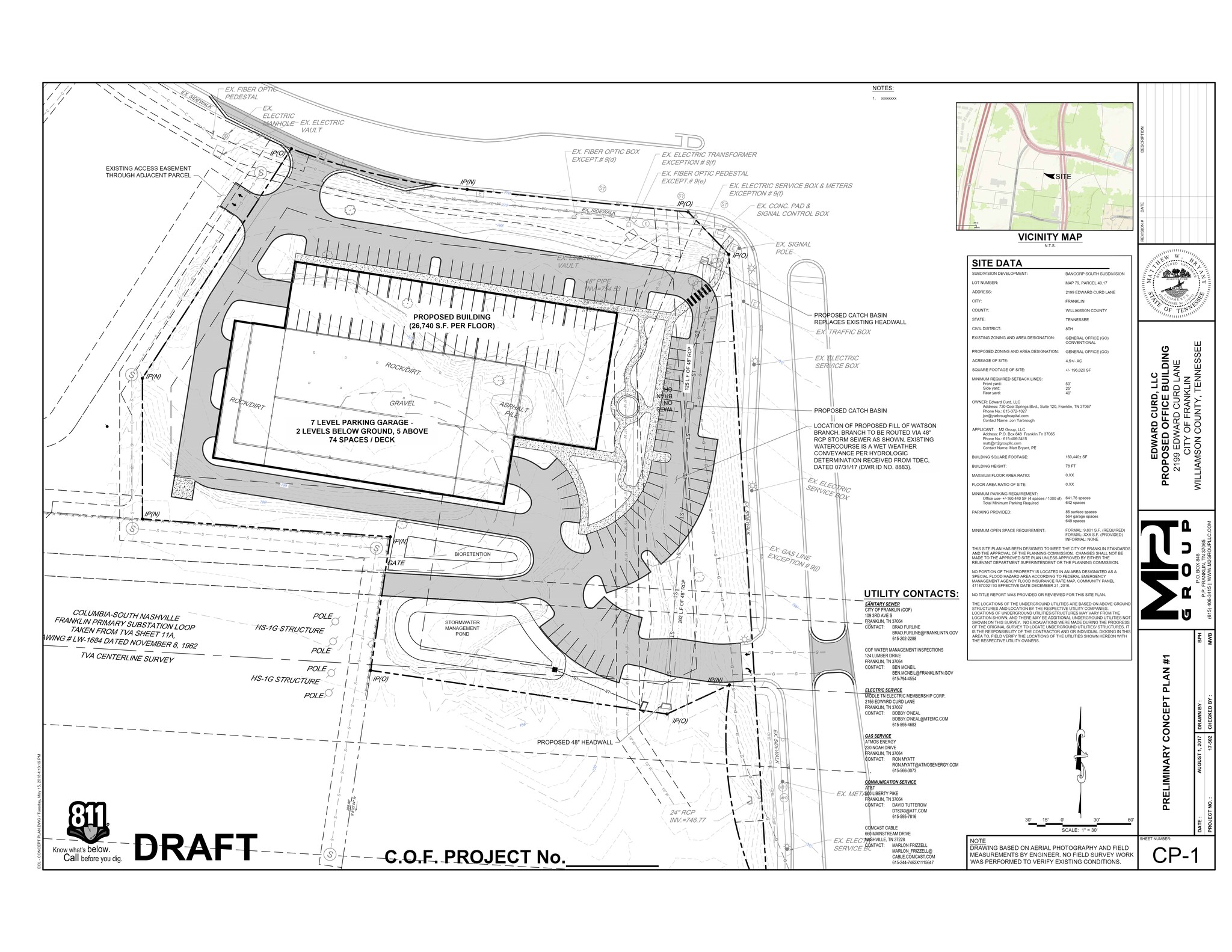 0 Carothers Parkway & Liberty Pike, Franklin, TN à louer Plan de site– Image 1 sur 1