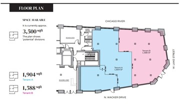 180 N Wacker Dr, Chicago, IL à louer Plan d’étage– Image 1 sur 1