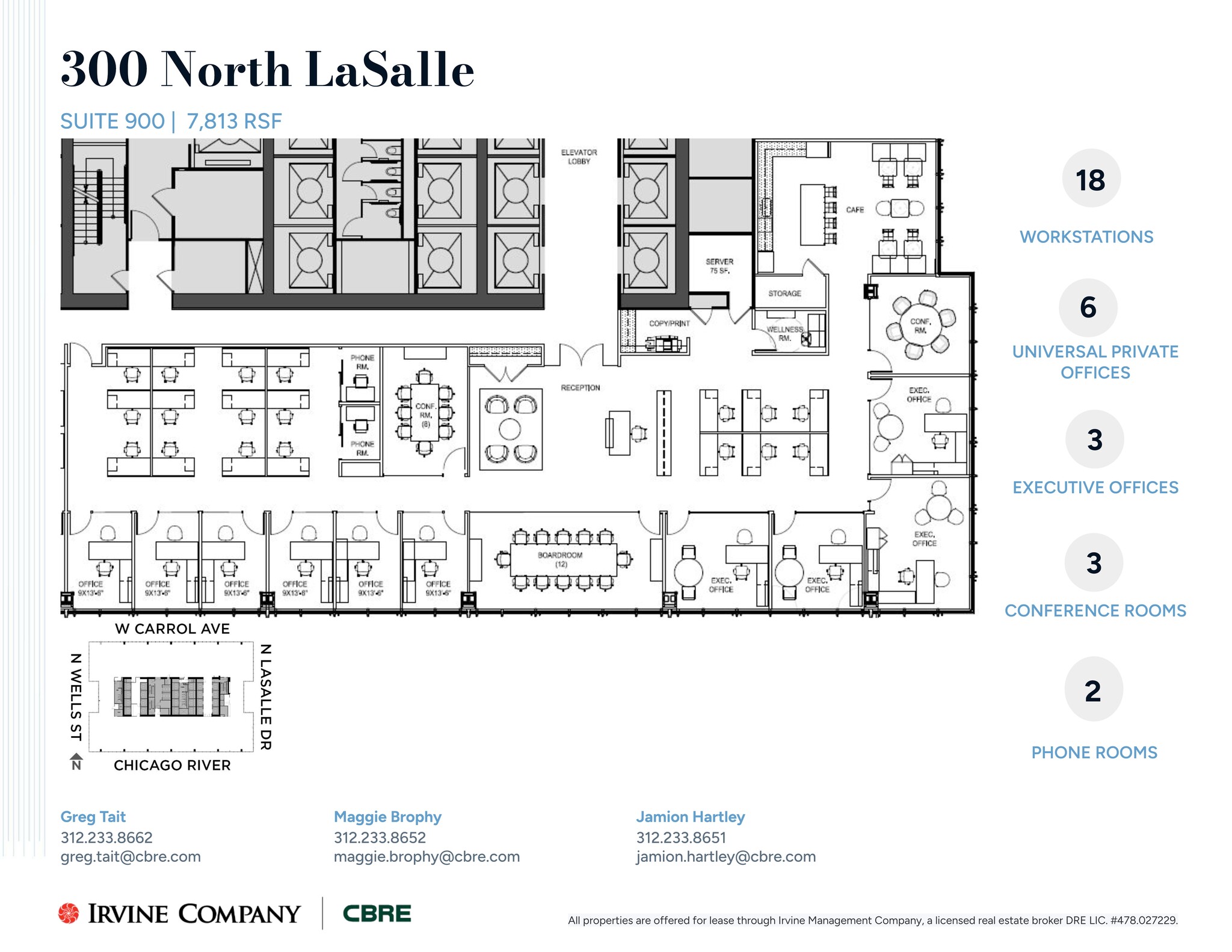 300 N LaSalle St, Chicago, IL à louer Plan de site– Image 1 sur 2