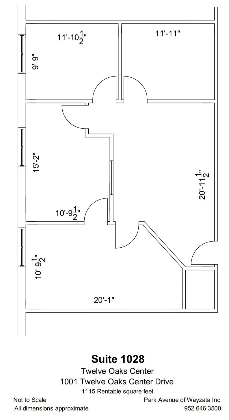 600 Twelve Oaks Center Dr, Wayzata, MN à louer Plan d’étage– Image 1 sur 1
