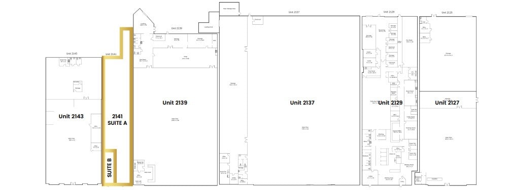 2125-2143 N Church St, Burlington, NC à louer Plan d’étage– Image 1 sur 1