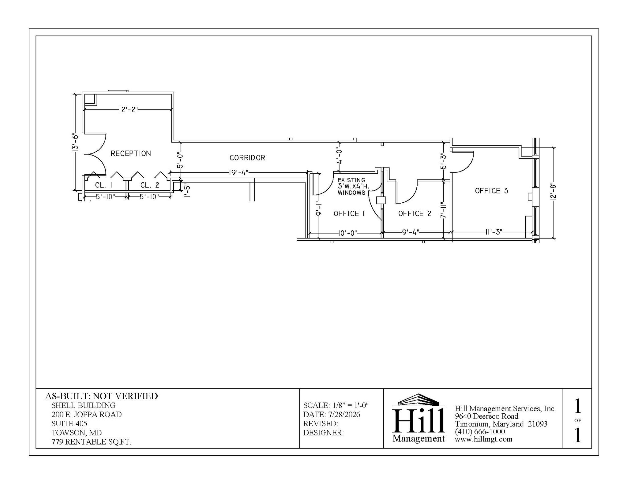 200 E Joppa Rd, Towson, MD à louer Plan d’étage– Image 1 sur 1
