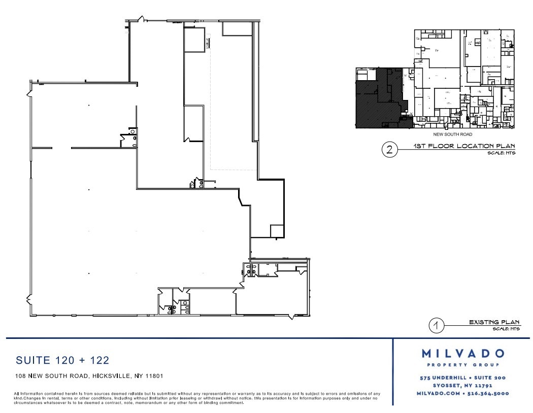 108-122 New South Rd, Hicksville, NY à louer Plan d’étage– Image 1 sur 1