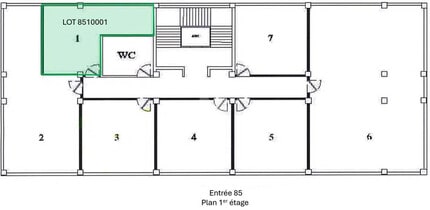 Local commercial dans Ris-Orangis à louer Plan d’étage– Image 1 sur 3