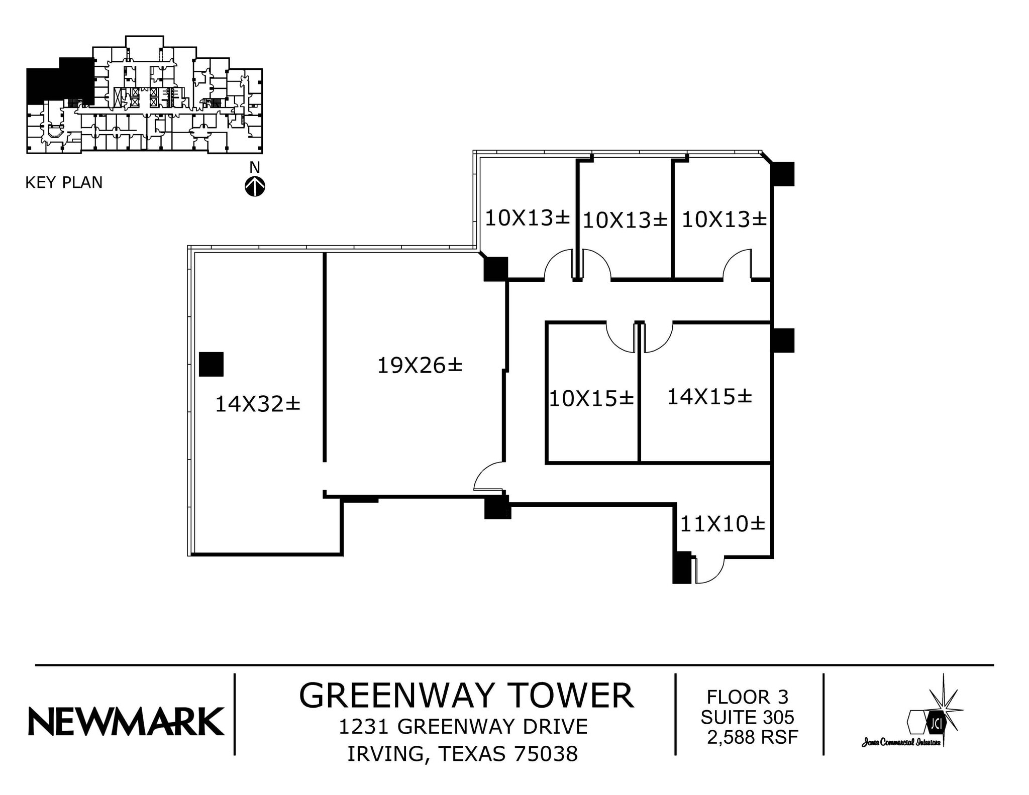 1231 Greenway Dr, Irving, TX à louer Plan d’étage– Image 1 sur 1