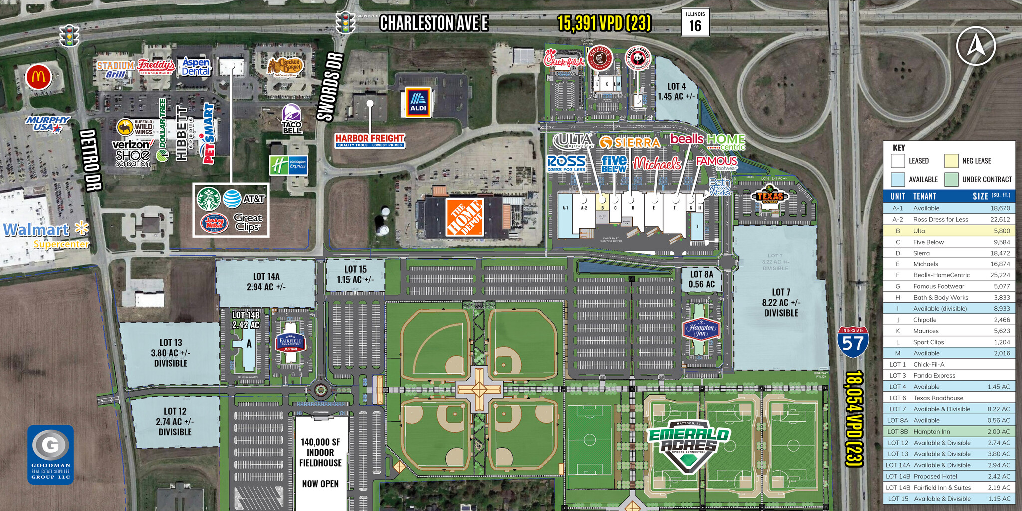 I-57 & Charleston Ave E, Mattoon, IL à louer Plan de site– Image 1 sur 6