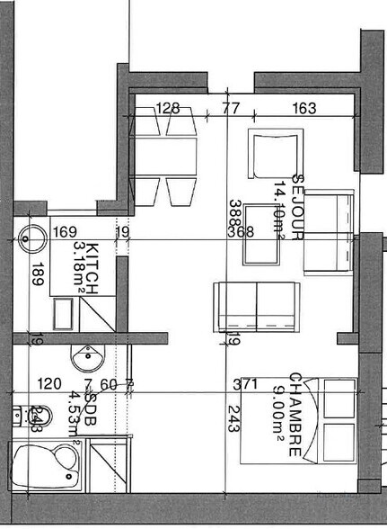 Bureau dans Paris à vendre - Plan d’étage – Image 2 sur 3