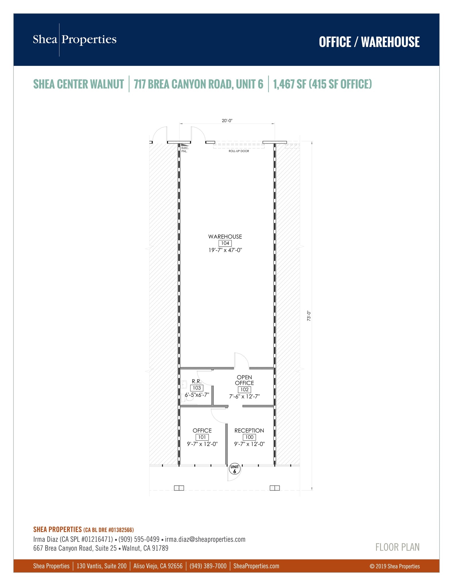 657-727 Brea Canyon Rd, Walnut, CA à louer Plan de site– Image 1 sur 1