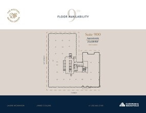 607 14th St NW, Washington, DC à louer Plan d’étage– Image 2 sur 3