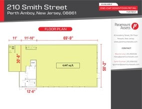210 Smith St, Perth Amboy, NJ à louer Plan d’étage– Image 1 sur 3