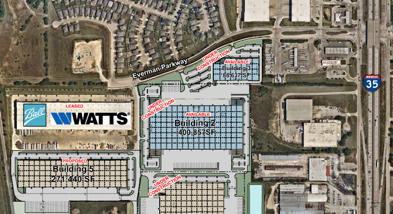 201 W Everman Pky, Fort Worth, TX à louer Plan de site– Image 1 sur 2