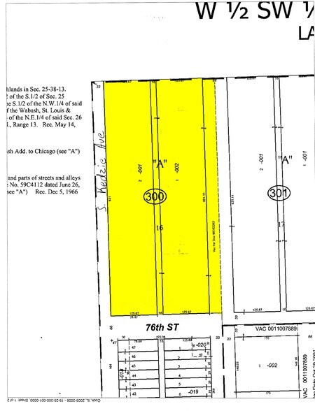 3134 W 76th St, Chicago, IL à vendre - Plan cadastral – Image 2 sur 6