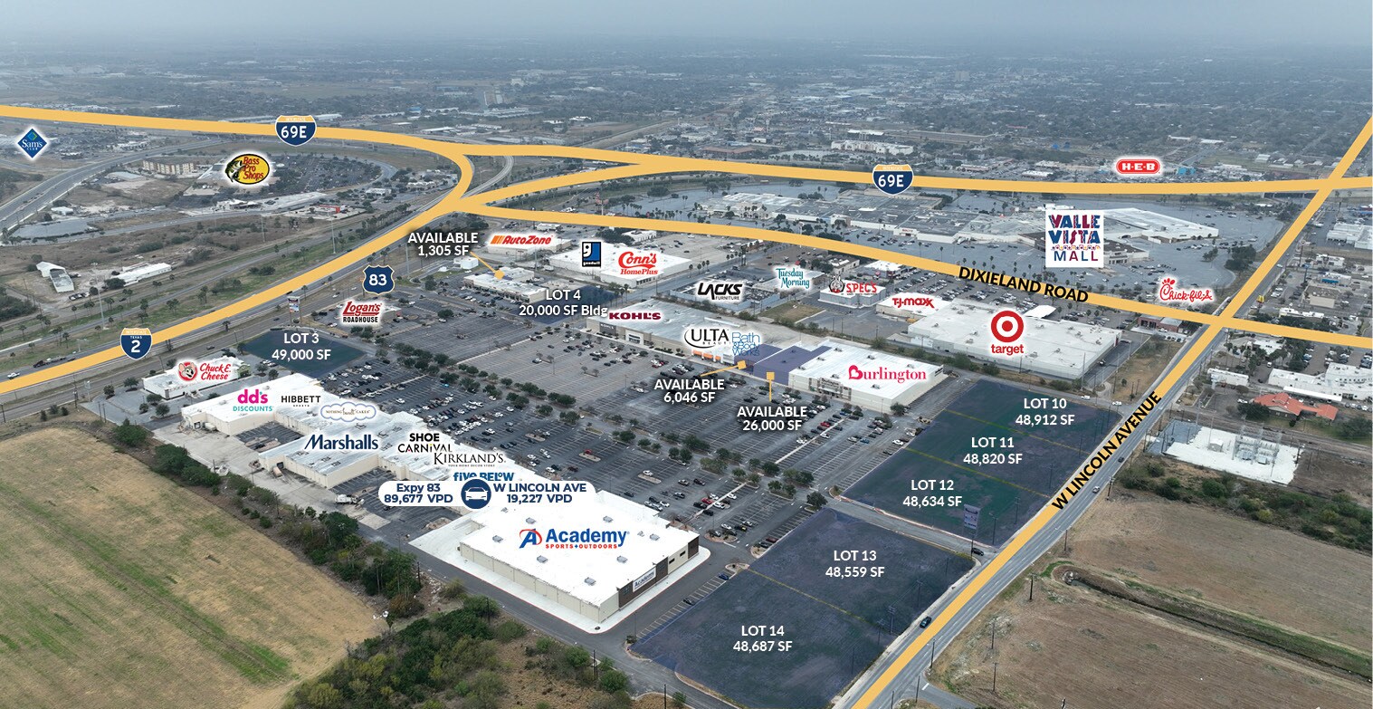Harlingen Corners Shopping Center - Lincoln Outparcels, Harlingen, TX à vendre Photo de l’immeuble– Image 1 sur 5