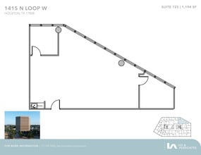 1415 North Loop W, Houston, TX à louer Plan d’étage– Image 1 sur 1