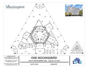1420 W Mockingbird Ln, Dallas, TX à louer Plan d’étage– Image 2 sur 2