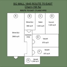 1845 Marlton Pike, Cherry Hill, NJ à louer Plan d’étage– Image 1 sur 1