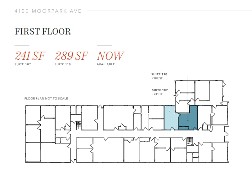 4100 Moorpark Ave, San Jose, CA à louer Plan d’étage– Image 1 sur 1