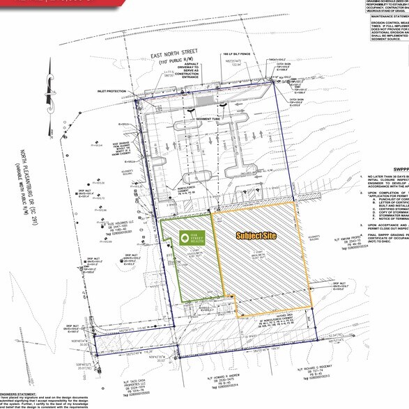 2402 E North St, Greenville, SC à louer - Plan de site – Image 3 sur 3