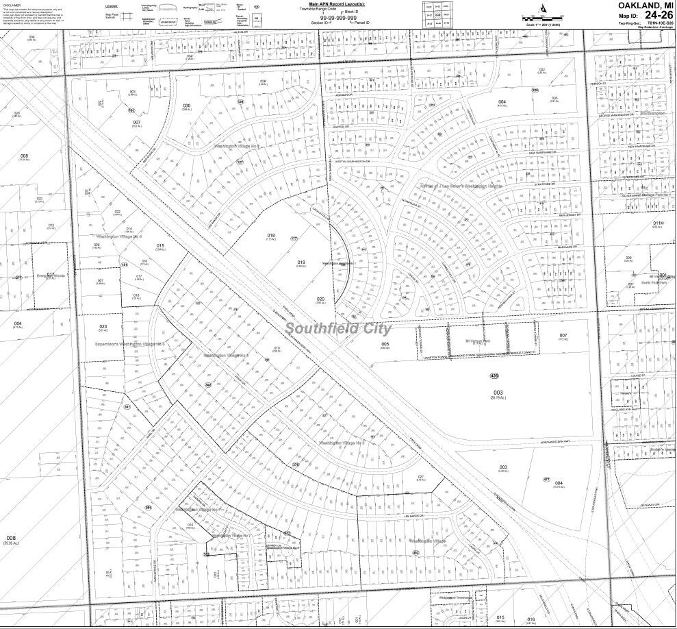 24370 Northwestern Hwy, Southfield, MI à louer Plan cadastral– Image 1 sur 2