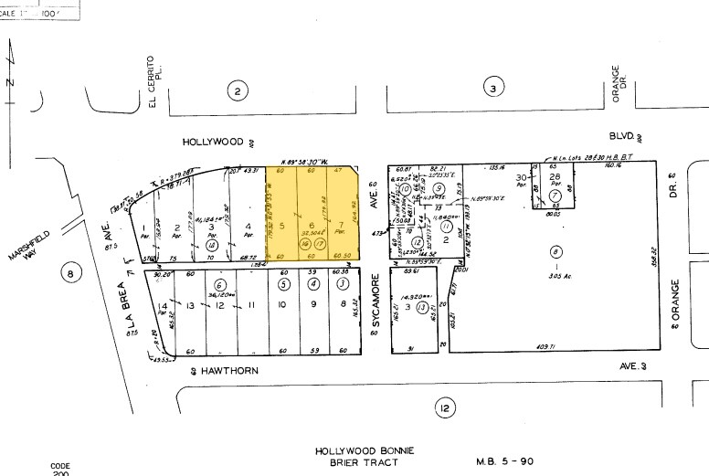 7060 Hollywood Blvd, Los Angeles, CA à louer - Plan cadastral – Image 2 sur 11