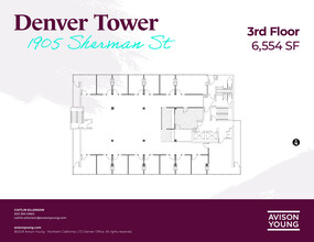 1905 Sherman St, Denver, CO à louer Plan d’étage– Image 1 sur 1