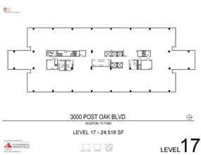 3000 Post Oak Blvd, Houston, TX à louer Plan d’étage– Image 1 sur 1
