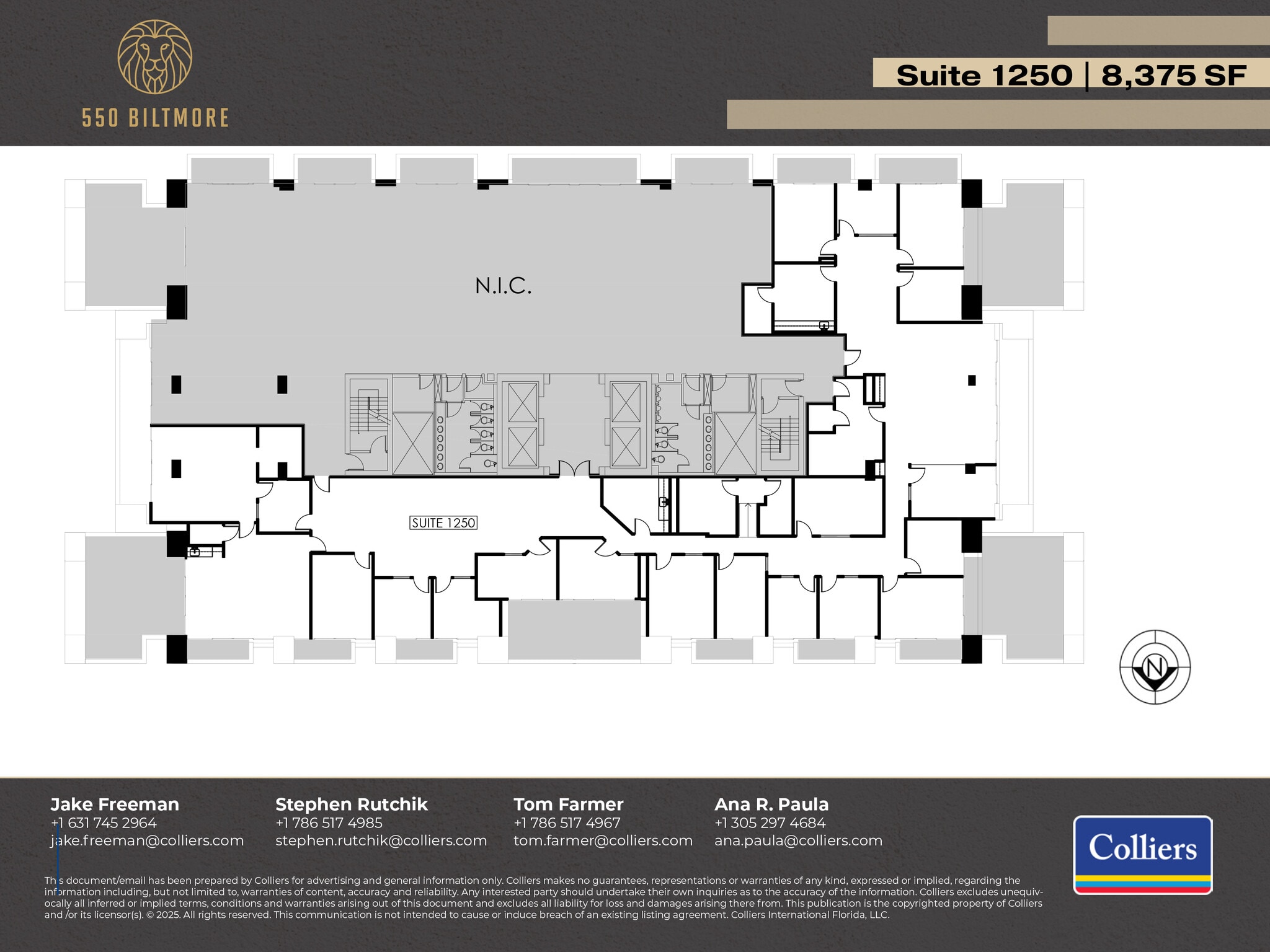 550 Biltmore Way, Coral Gables, FL à louer Plan d’étage– Image 1 sur 1