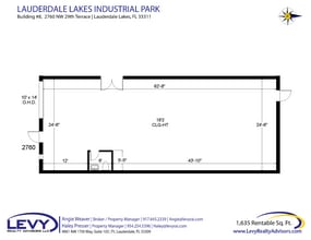 2696 NW 31st Ave, Lauderdale Lakes, FL à louer Plan d’étage– Image 2 sur 2