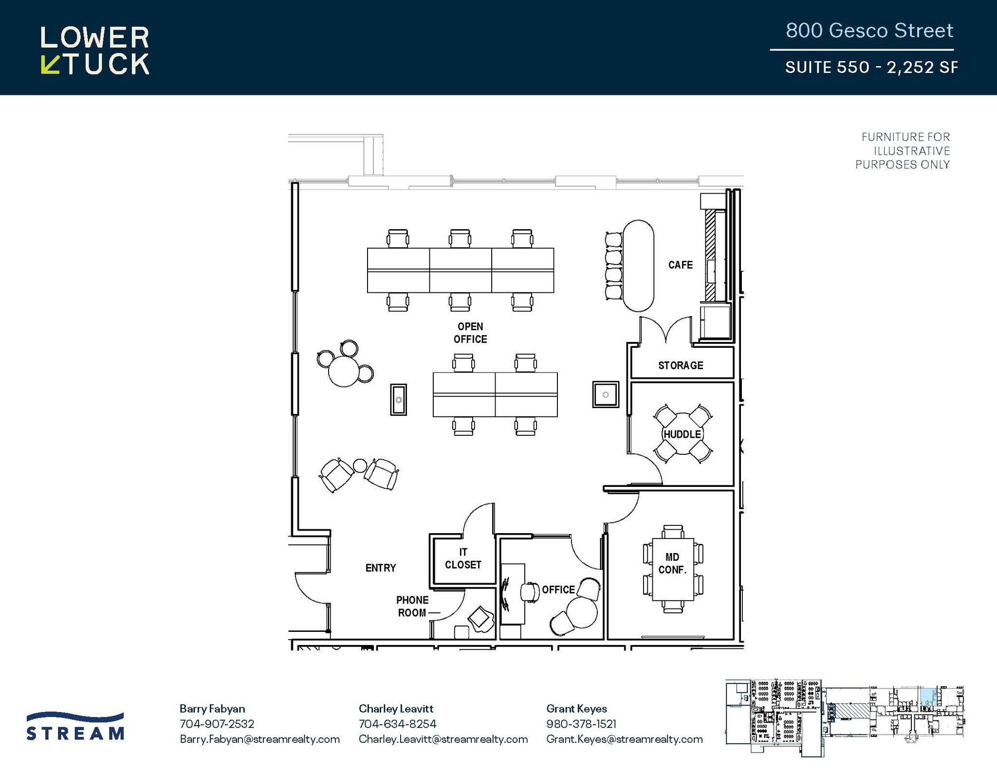 800 Gesco St, Charlotte, NC à louer Plan d’étage– Image 1 sur 1