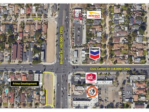 716 N Bristol Street, Santa Ana, CA - Vue aérienne vue de carte