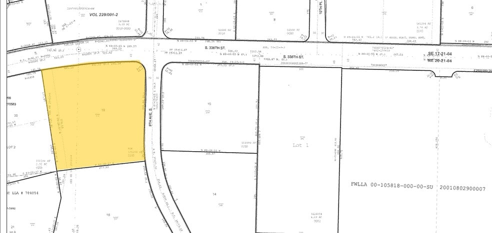 801-815 S 336th St, Federal Way, WA à louer - Plan cadastral – Image 2 sur 2