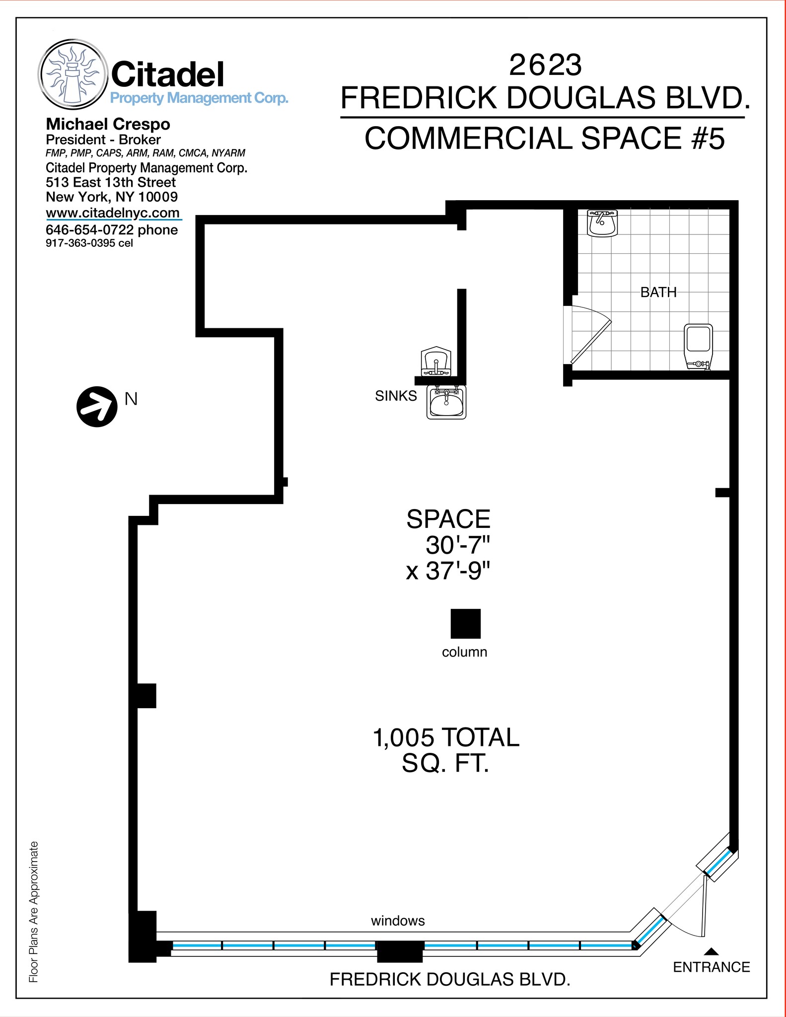 2619-2623 Frederick Douglass blvd, New York, NY à louer Plan de site– Image 1 sur 1