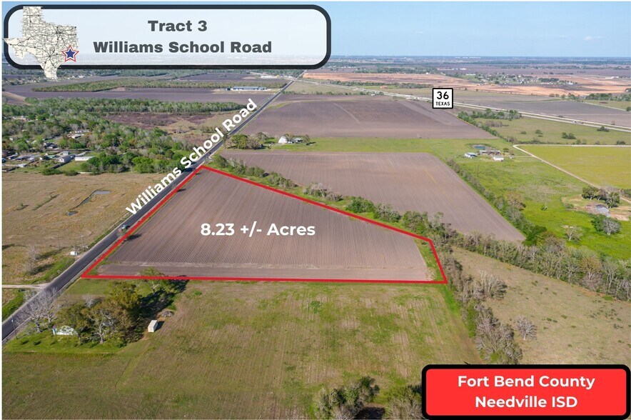 Tract 3 Williams School Rd rd, Needville, TX à vendre - Aérien – Image 2 sur 9