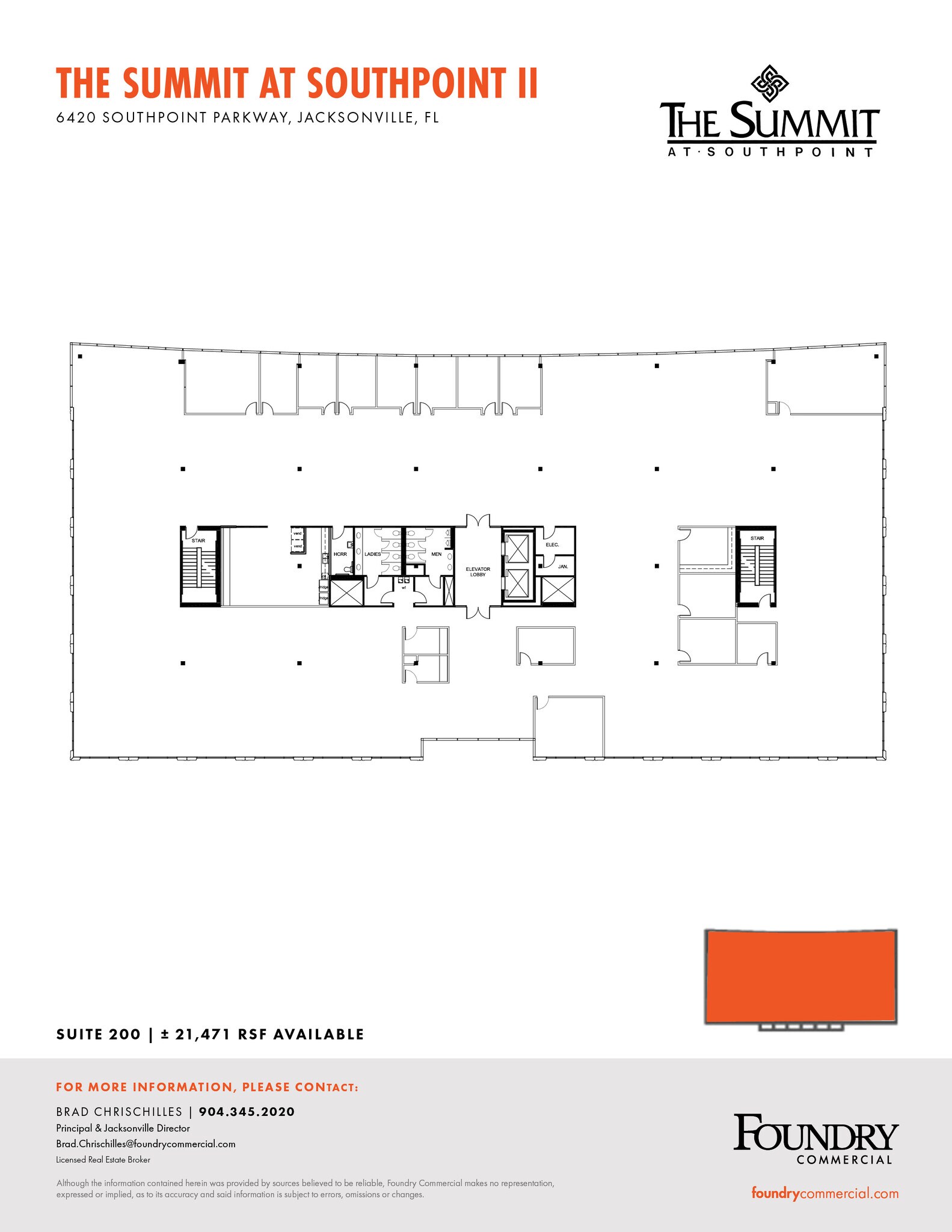 6420 Southpoint Pky, Jacksonville, FL à louer Plan d’étage– Image 1 sur 4
