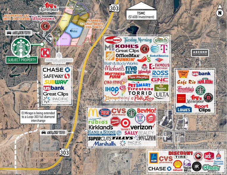 SWC of Vistancia & El Mirage Rd blvd, Peoria, AZ à vendre - Photo de l’immeuble – Image 3 sur 5