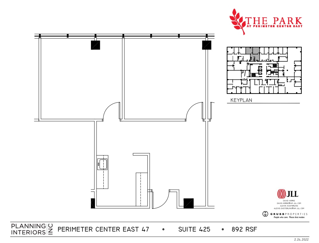 47 Perimeter Ctr E, Atlanta, GA à louer Plan d’étage– Image 1 sur 1