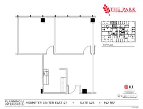 47 Perimeter Ctr E, Atlanta, GA à louer Plan d’étage– Image 1 sur 1