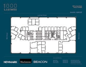 1800 Larimer St, Denver, CO à louer Plan d’étage– Image 1 sur 1
