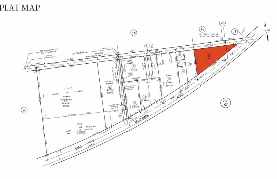 E. Telegraph Rd, Fillmore, CA à vendre - Plan cadastral – Image 2 sur 3