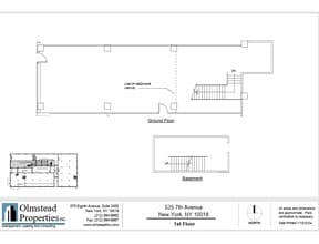 525 Seventh Ave, New York, NY à louer Plan d’étage– Image 2 sur 2