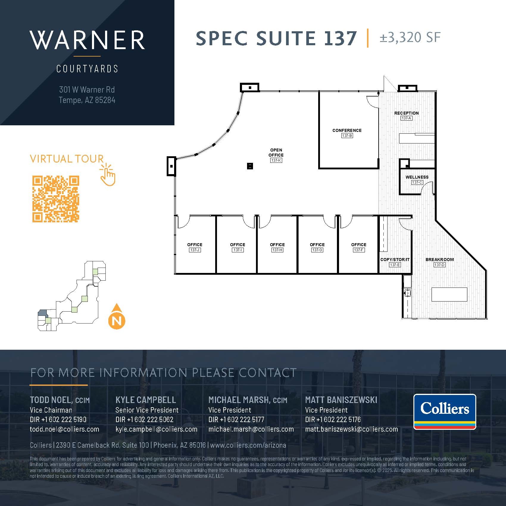 301 W Warner Rd, Tempe, AZ à louer Plan d’étage– Image 1 sur 1