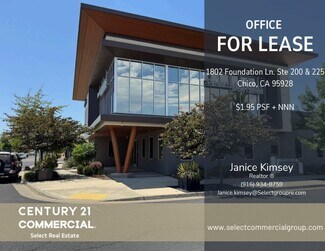 Plus de détails pour 1802 Foundation Ln, Chico, CA - Bureau à louer