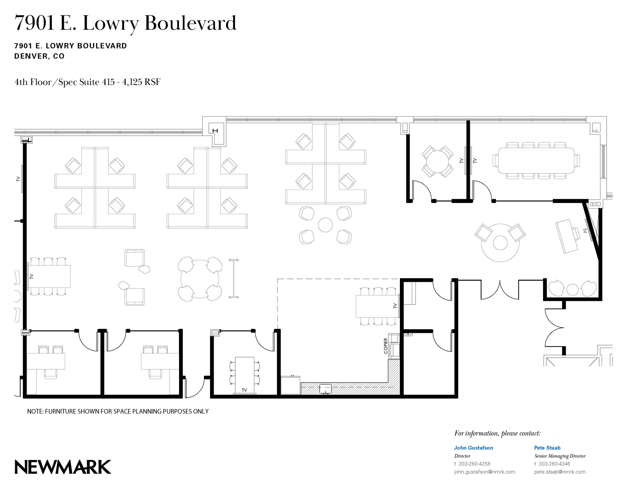 7901 E Lowry Blvd, Denver, CO à vendre Plan d’étage– Image 1 sur 2