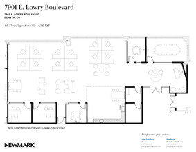 7901 E Lowry Blvd, Denver, CO à vendre Plan d’étage– Image 1 sur 2