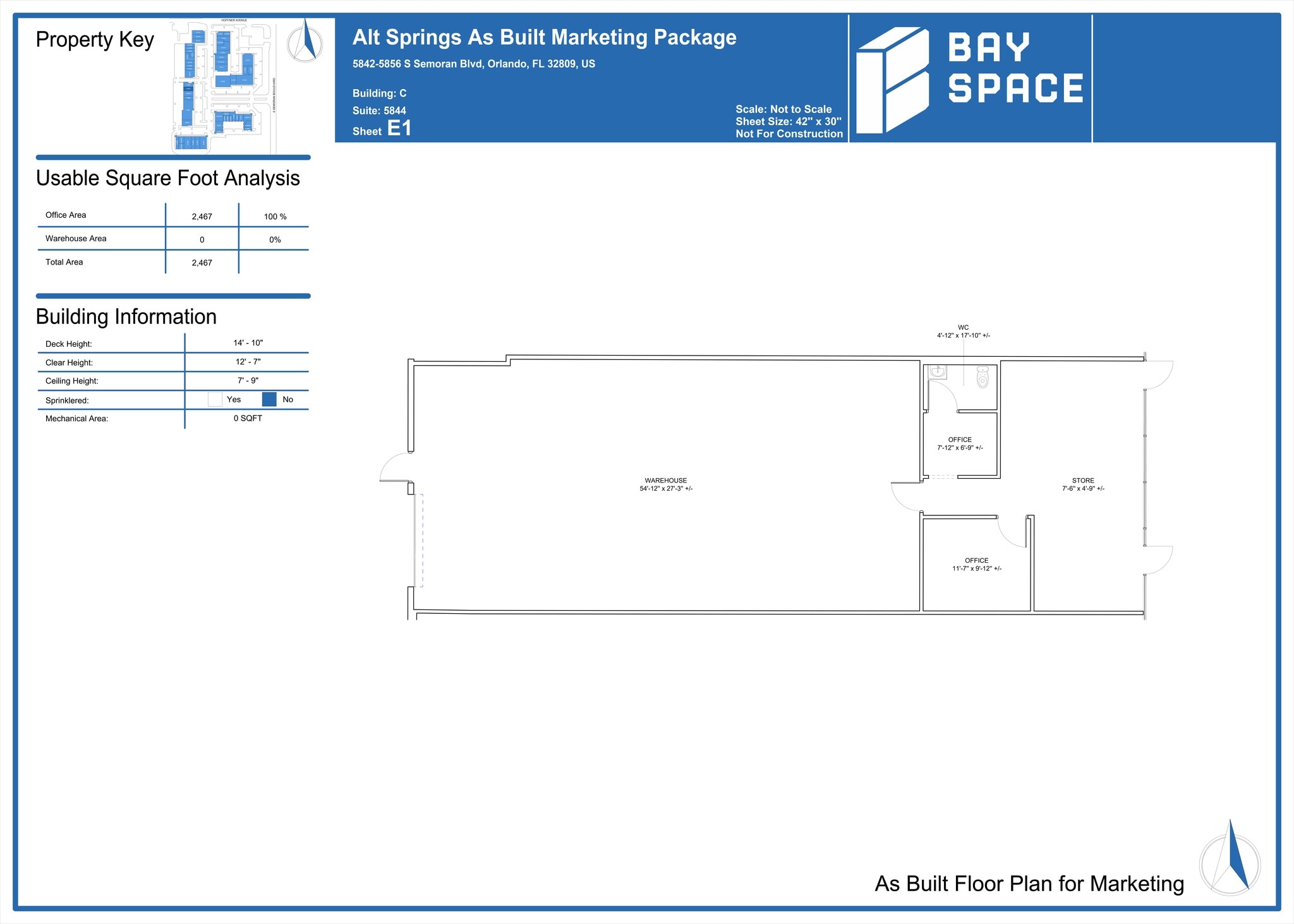 5730-5892 S Semoran Blvd, Orlando, FL à louer Plan de site– Image 1 sur 1