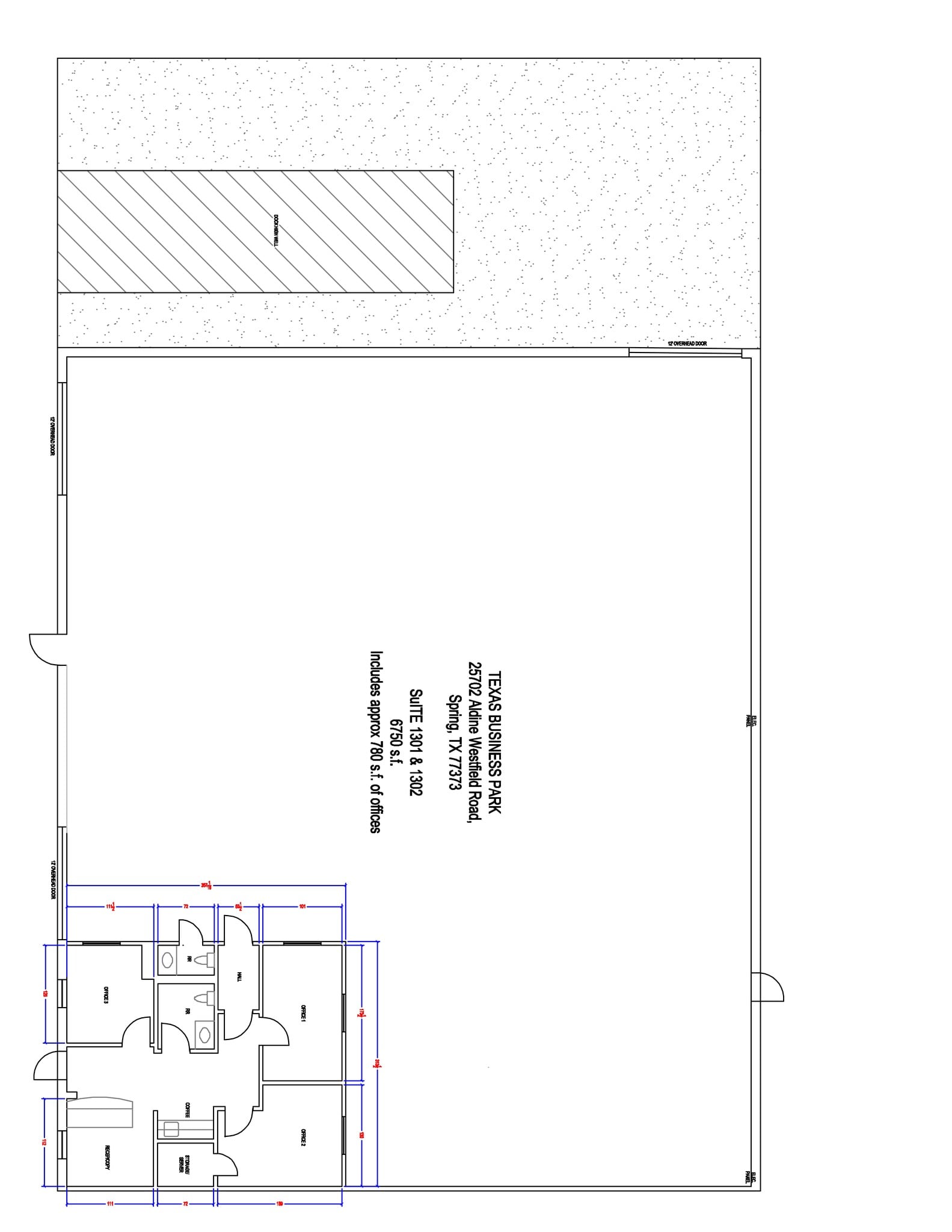 25702 Aldine Westfield Rd, Spring, TX à louer Plan de site– Image 1 sur 1