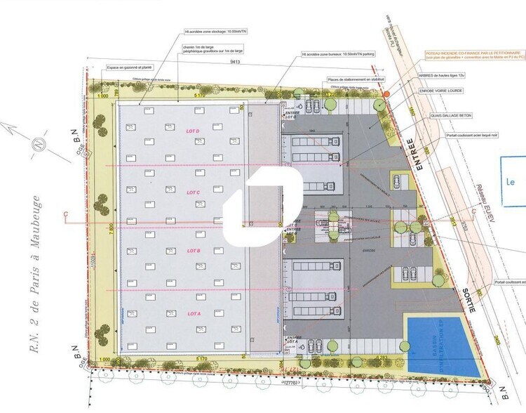 Terrain dans Le Plessis-Belleville à vendre - Plan de site – Image 1 sur 2